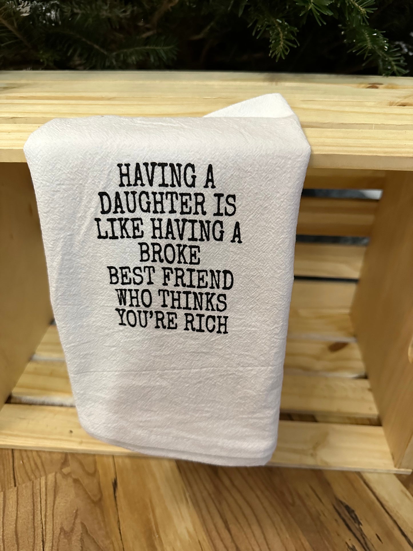 Broke best friend tea towel