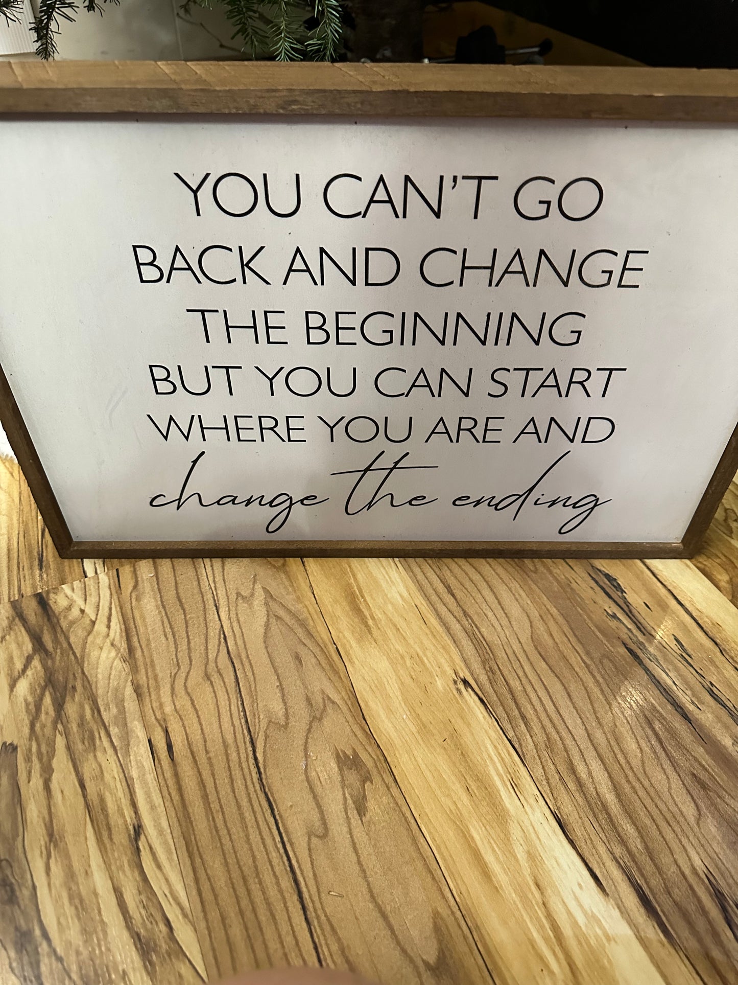 You can’t change the beginning