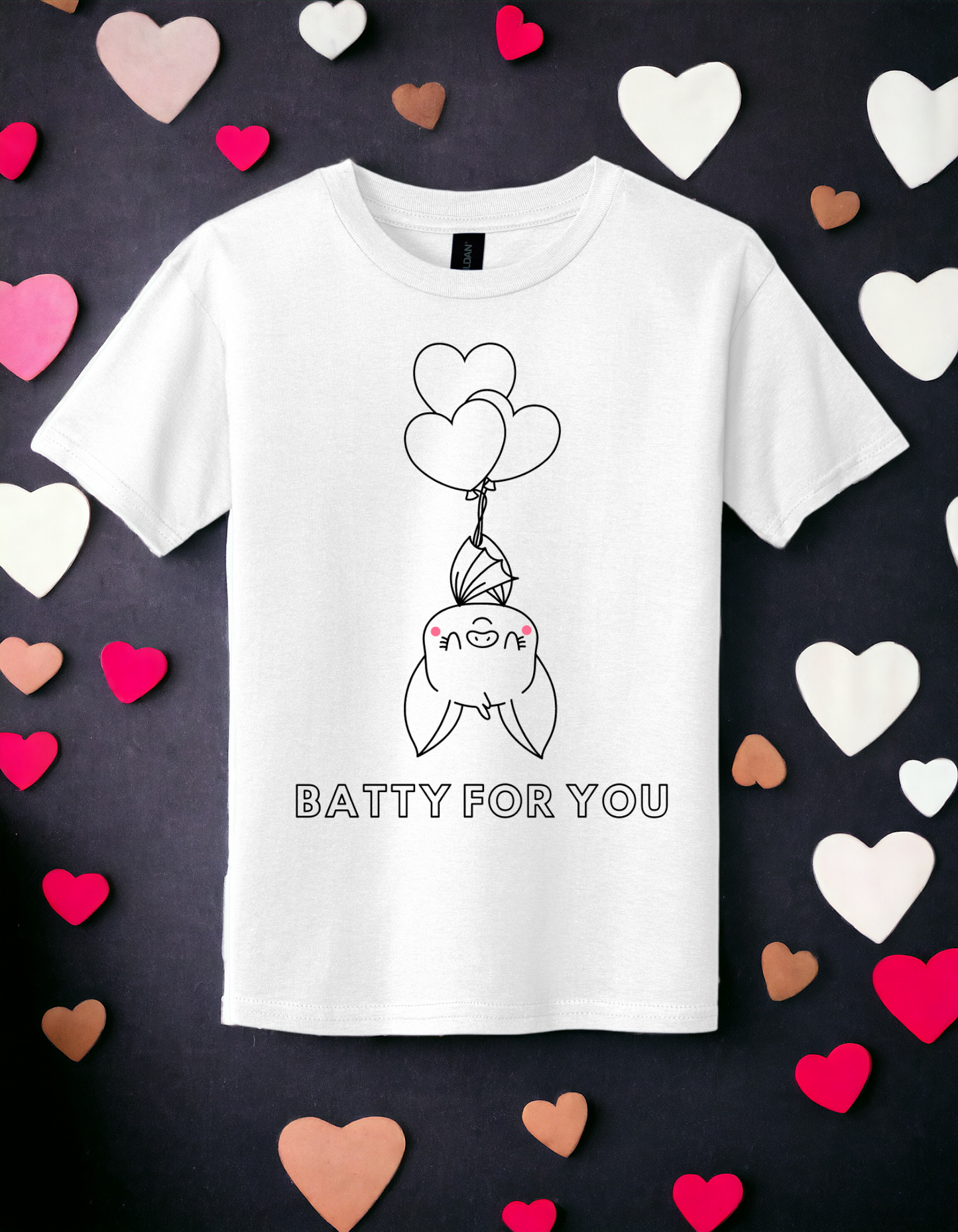 Batty for you coloring shirt