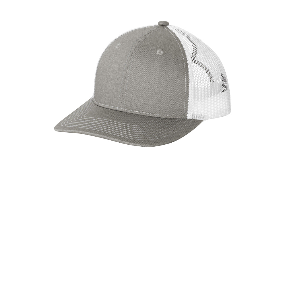 Heather Grey White Ponytail Hat