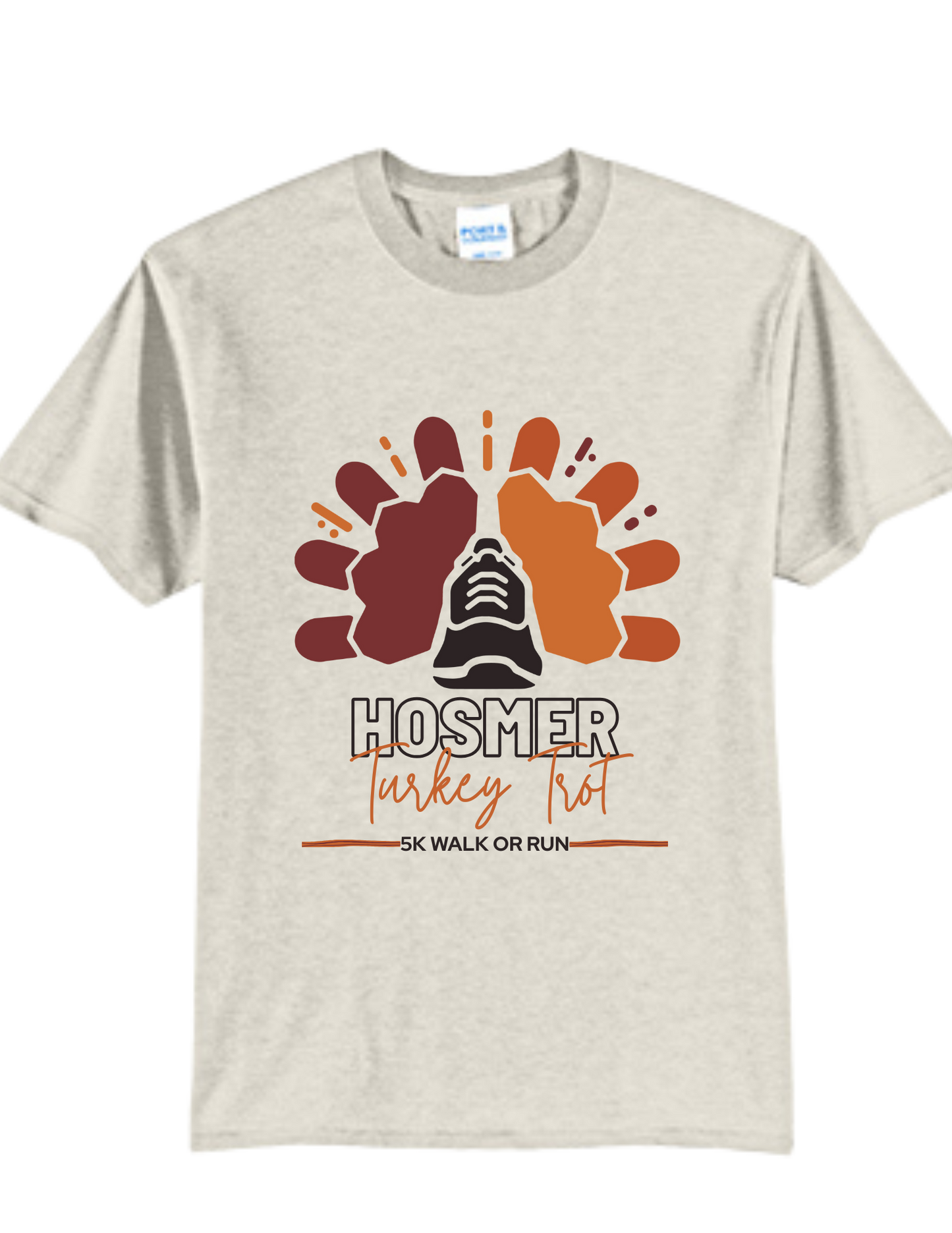 Hosmer Turkey Trot Oatmeal T-shirts