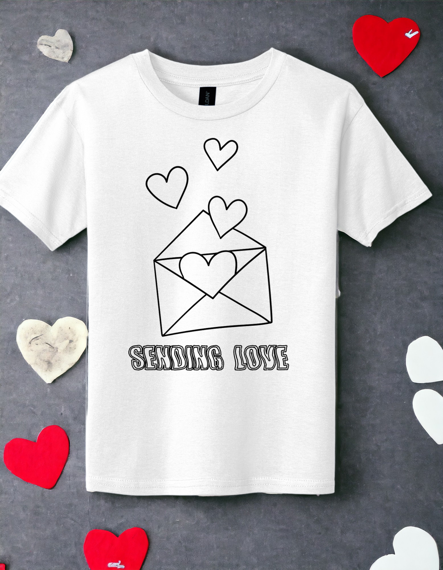 Sending Love Coloring Shirt